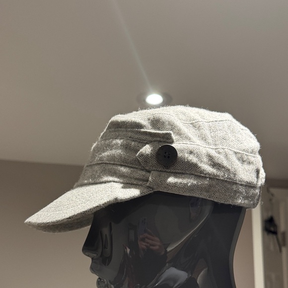 Roxy Gray Wool Blend Cap - Picture 2 of 5